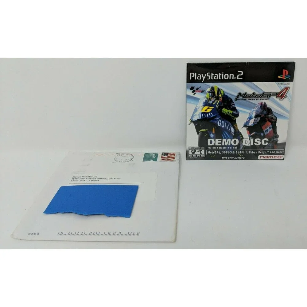 PlayStation 2 Moto GP4 Soul Calibur‎ 3 Demo Disc Namco SLUS-29174 PS2 SEALED PS2
